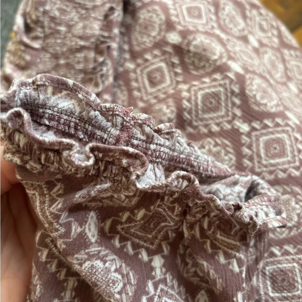 Boho Torrid Red-Brown Comfortable Blouse with Elegant and Unique Pattern